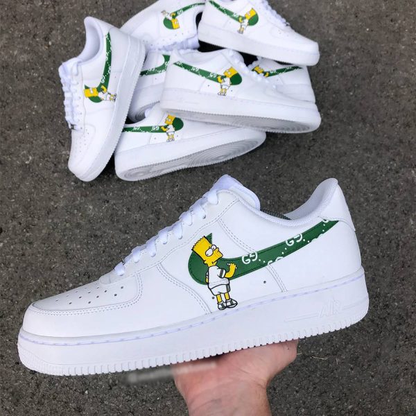 نایک ایرفورس وان لو سیمپسون کاستوم Nike Air Force 1 Low Simpson Custom