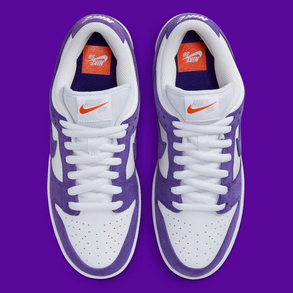 نایک اس بی دانک لو سفید بنفش / Nike SB Dunk Low PURPLE SUEDE