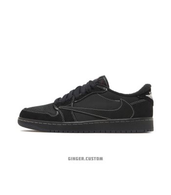 ایرجردن 1 لو تراویس اسکات فانتوم / Air Jordan 1 Retro Low OG Travis Scott Black Phantom