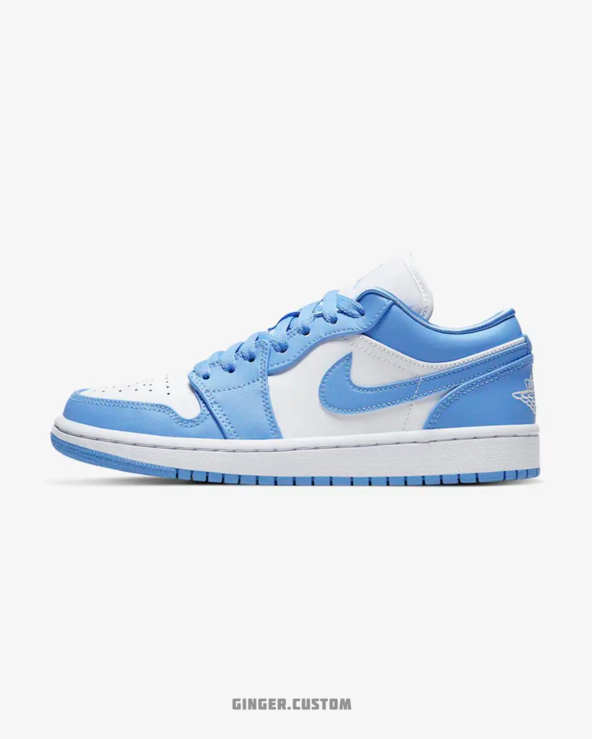 کتونی ایرجردن 1 لو یونیورسیتی آبی سفید air jordan 1 low university blue white