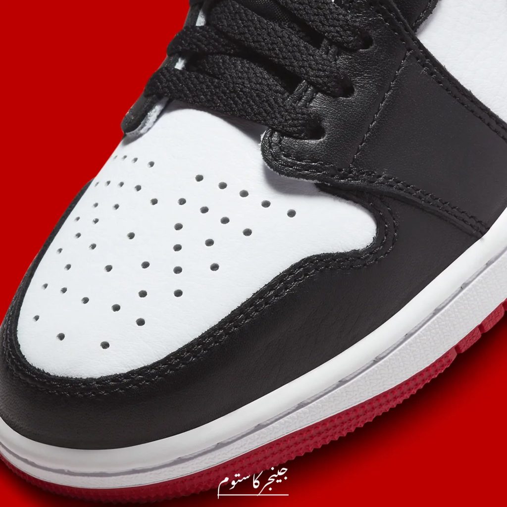 نایک ایرجردن 1 لو بلک تو / Air Jordan 1 Retro Low OG Black Toe