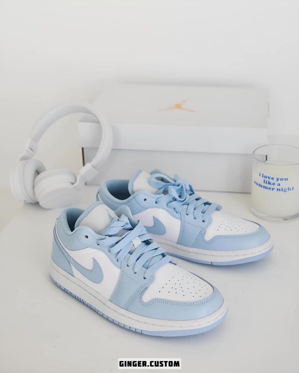 ایرجردن 1 لو آیس بلو / Air Jordan 1 low Ice Blue