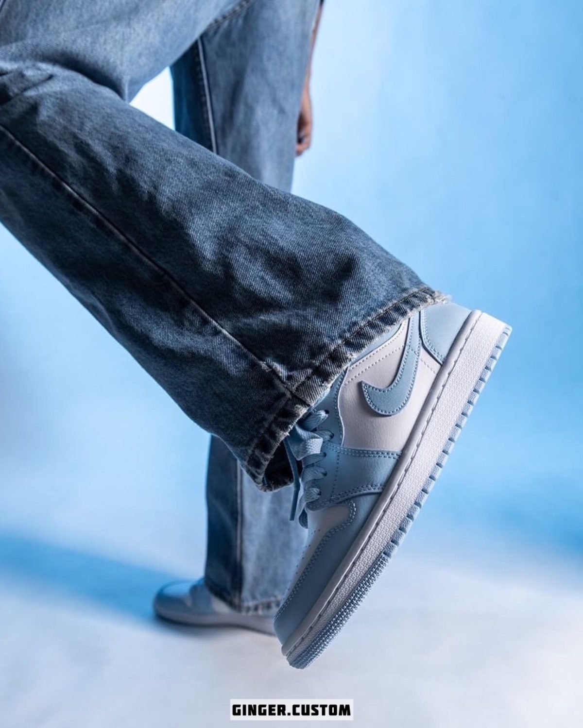 ایرجردن 1 لو آیس بلو / Air Jordan 1 low Ice Blue