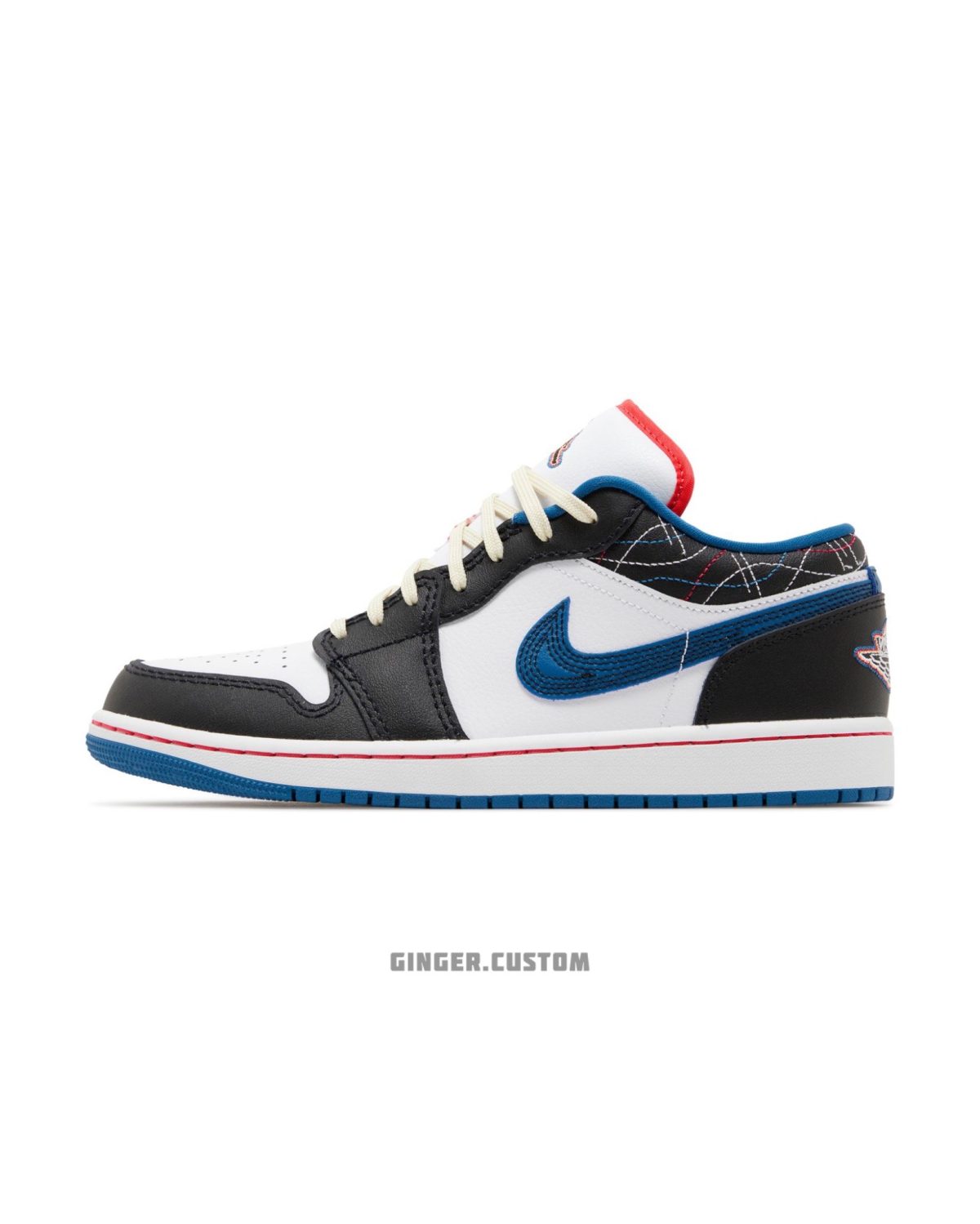 ایرجردن 1 لو اینداستریال بلو سِشیکو / Air Jordan 1 Low INDUSTRIAL BLUE SASHIKO