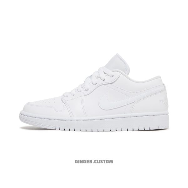 ایرجردن 1 لو تریپل سفید / Air Jordan 1 Low Triple White