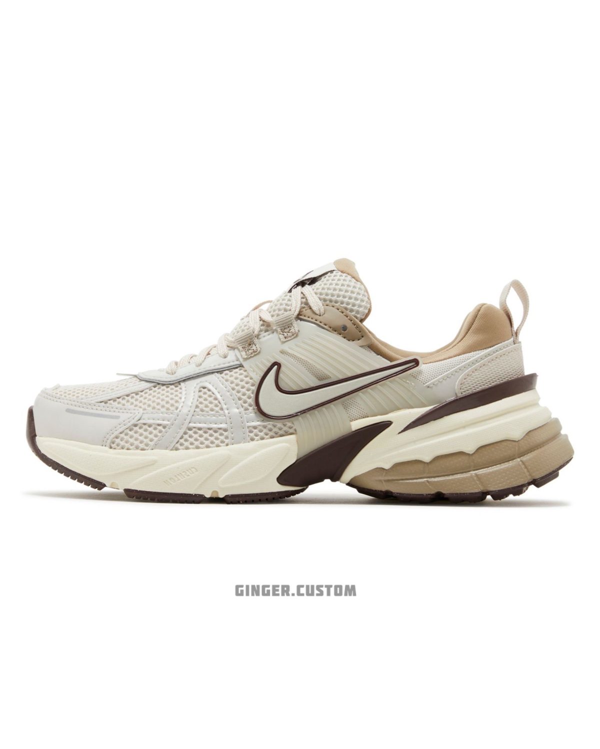 نایک V2K ران قهوه‌ای چوبی روشن / Nike V2K Run Light Orewood Brown