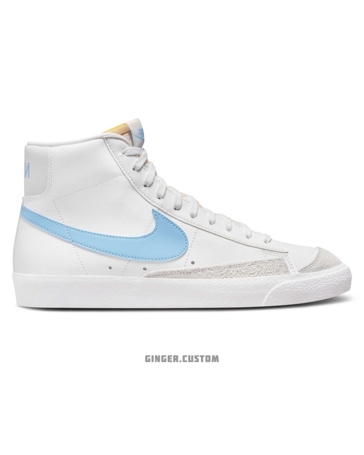 نایک بلیزر مید 77 وینتیج سفید آبی / Nike Blazer Mid 77 Vintage White Aquarius Blue