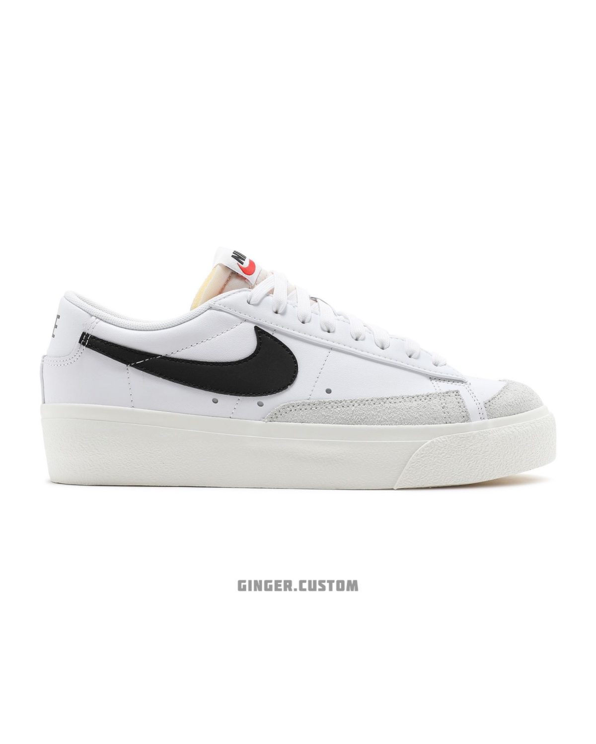 نایک بلیزر لو پلتفرم سفید مشکی / Nike Blazer Low Platform White Black