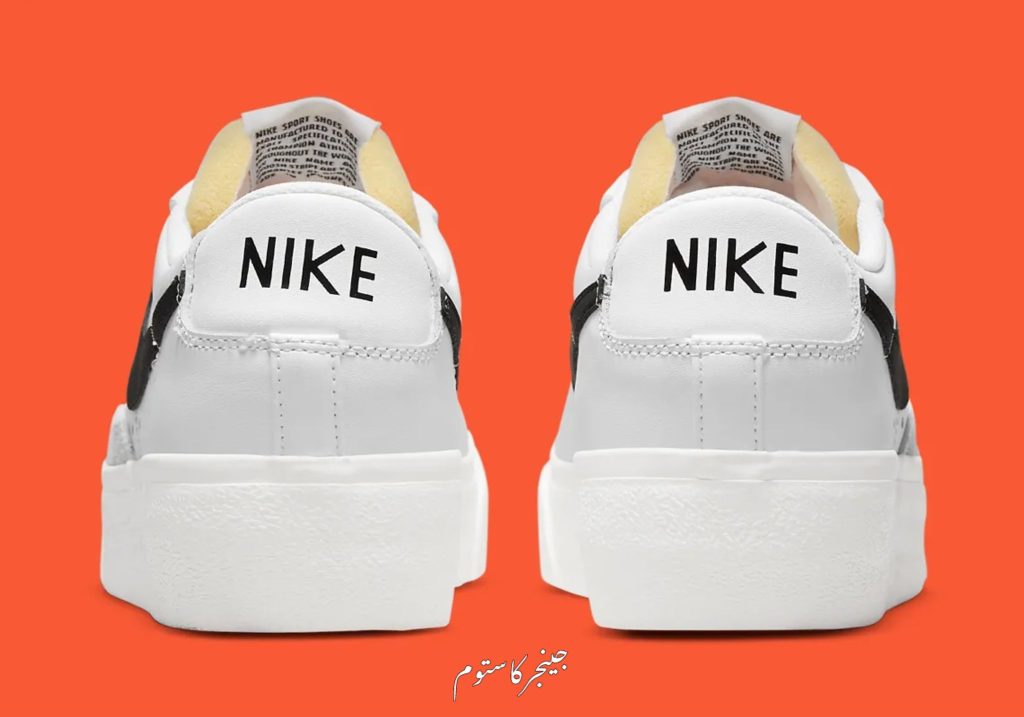 نایک بلیزر لو پلتفرم سفید مشکی / Nike Blazer Low Platform White Black