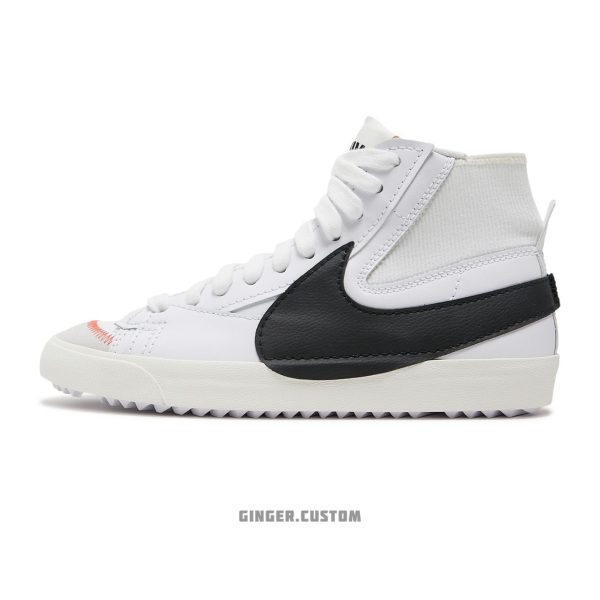 نایک بلیزر مید 77 جامبو سفید مشکی / Nike Blazer Mid 77 Jumbo White Black