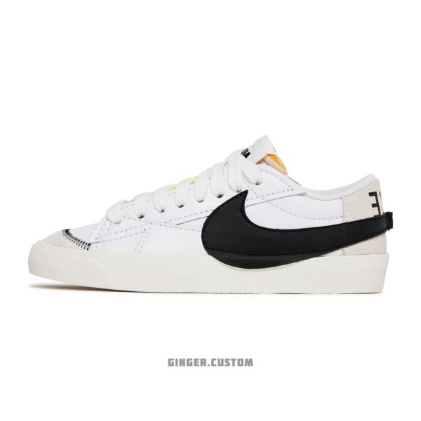 نایک بلیزر لو 77 جامبو سفید مشکی / Nike Blazer Low 77 Jumbo White Black