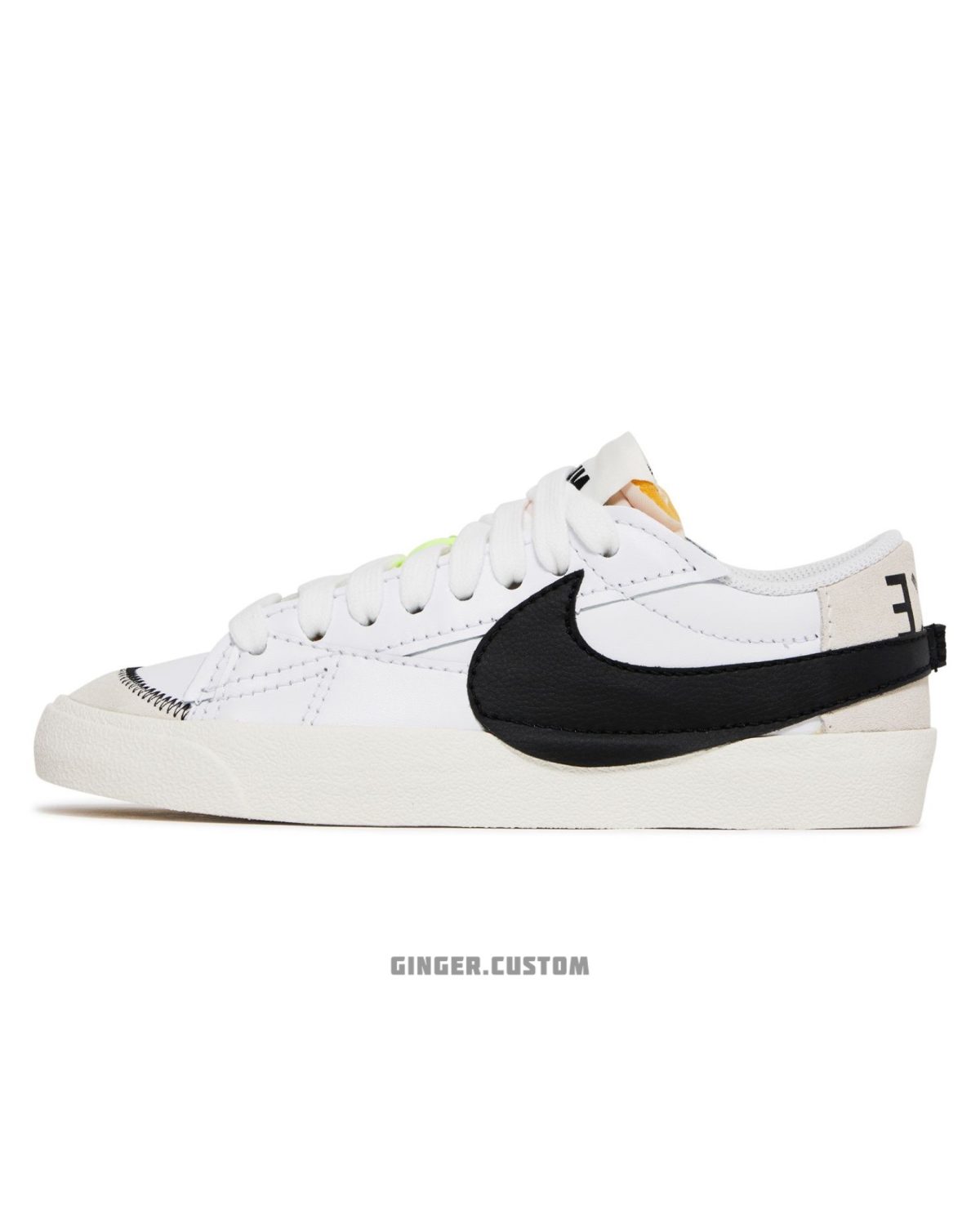 نایک بلیزر لو 77 جامبو سفید مشکی / Nike Blazer Low 77 Jumbo White Black