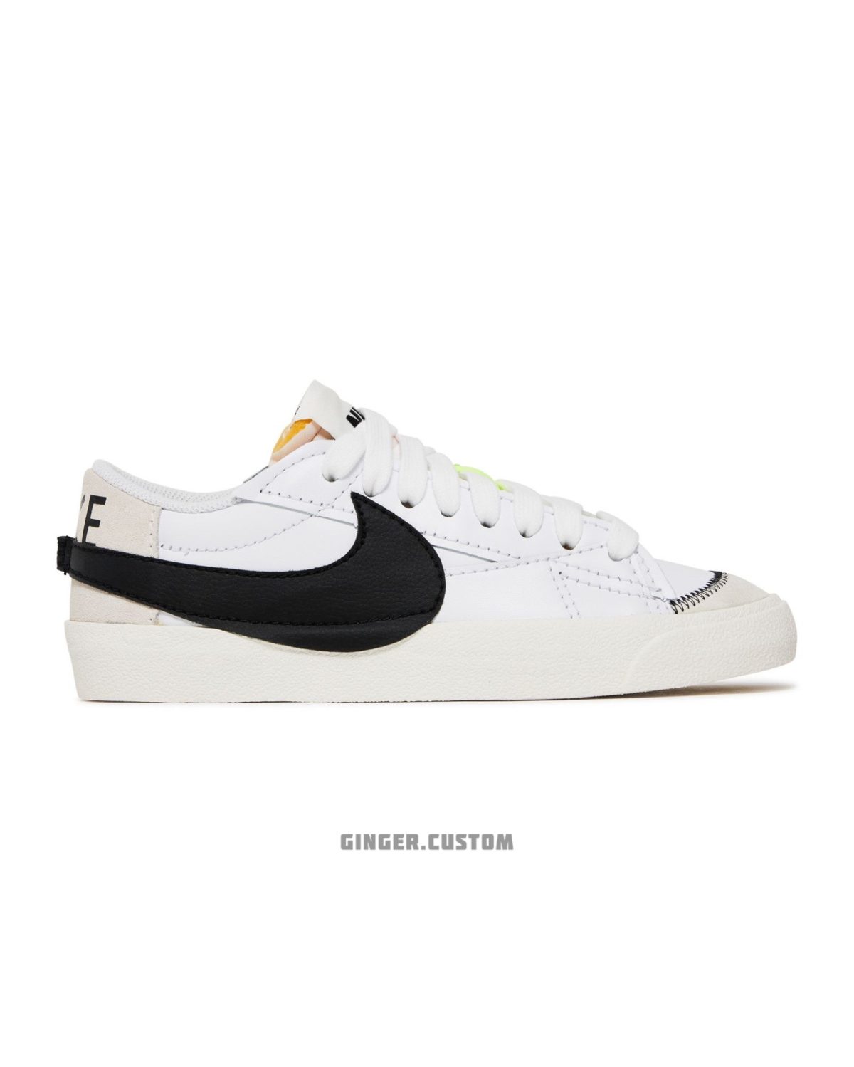 نایک بلیزر لو 77 جامبو سفید مشکی / Nike Blazer Low 77 Jumbo White Black