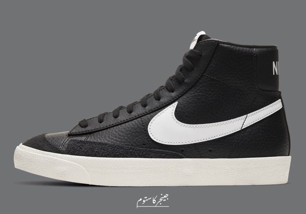 نایک بلیزر مید 77 وینتیج مشکی / Nike Blazer Mid 77 Vintage Black Sail