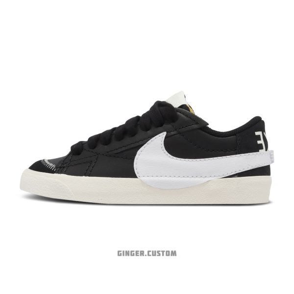 نایک بلیزر لو 77 جامبو مشکی سفید / Nike Blazer Low 77 Jumbo Black White