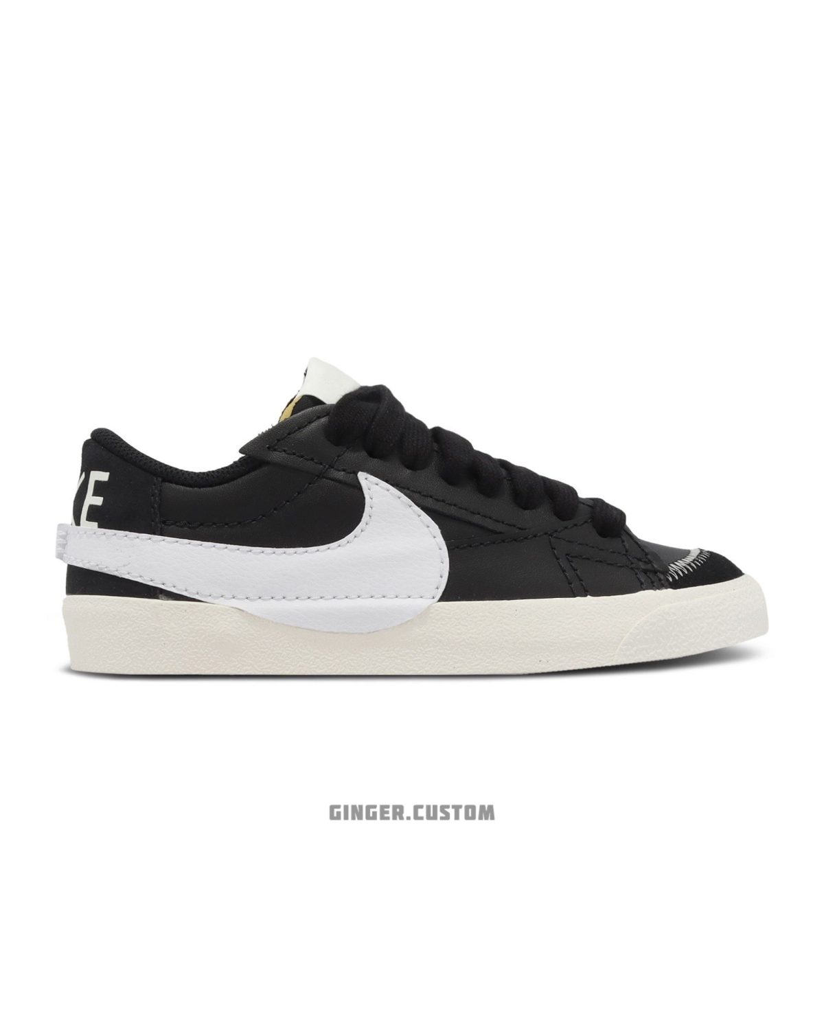 نایک بلیزر لو 77 جامبو مشکی سفید / Nike Blazer Low 77 Jumbo Black White