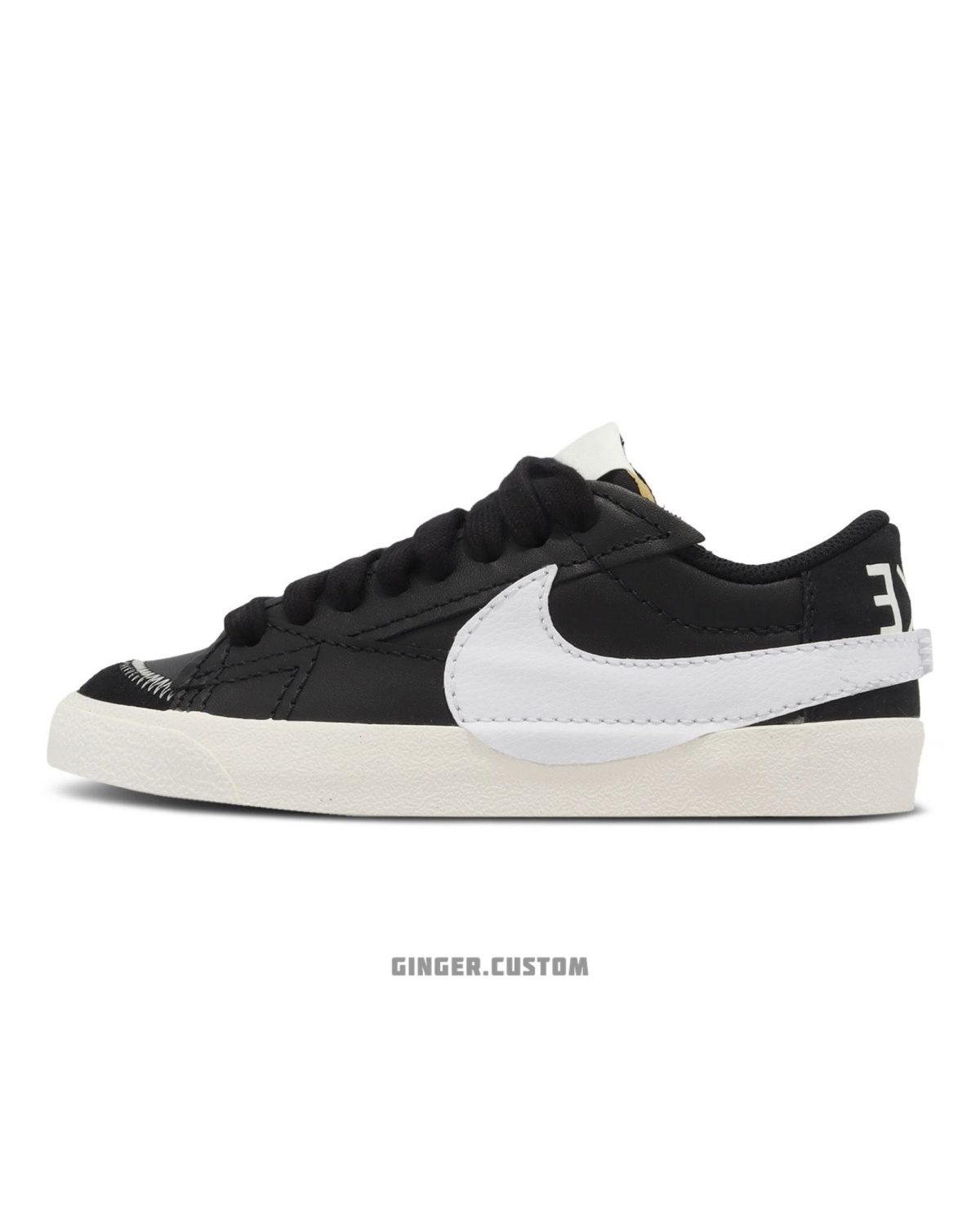 نایک بلیزر لو 77 جامبو مشکی سفید / Nike Blazer Low 77 Jumbo Black White