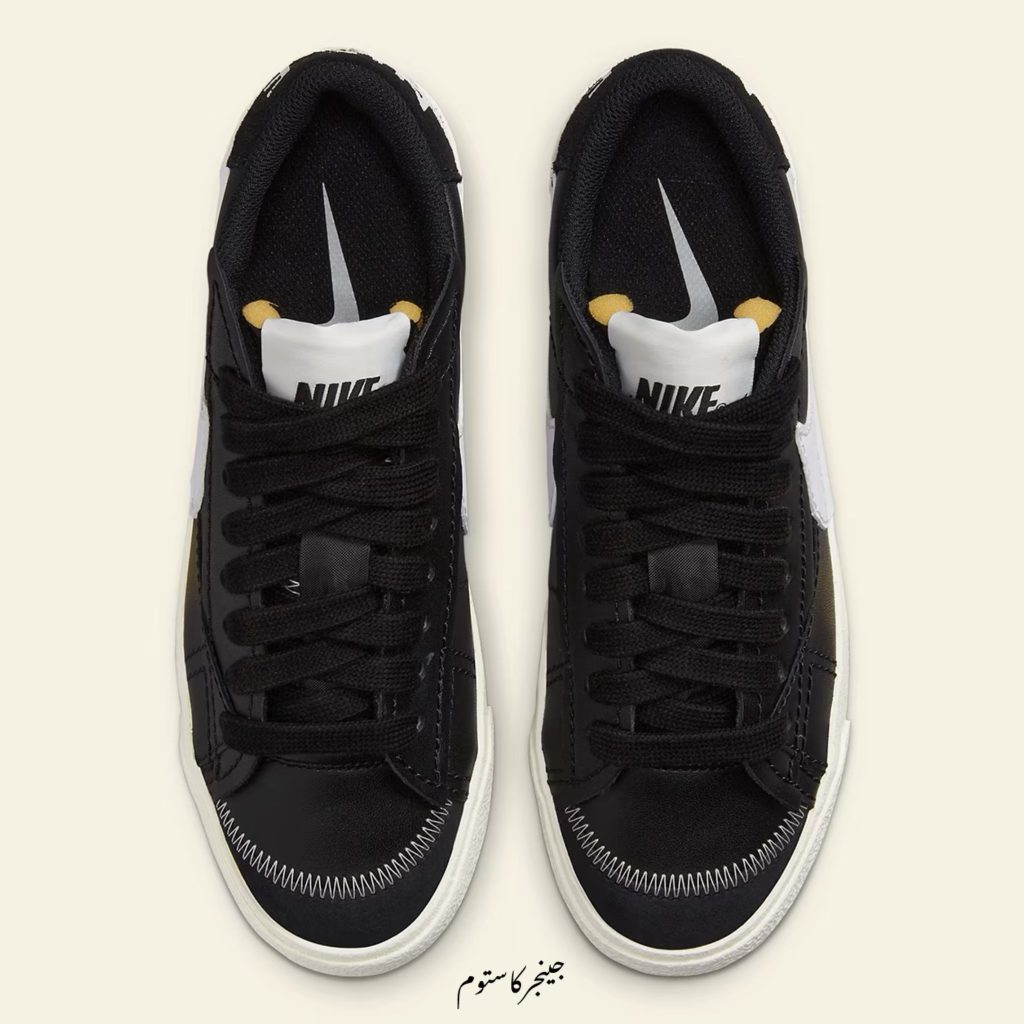 نایک بلیزر لو 77 جامبو مشکی سفید / Nike Blazer Low 77 Jumbo Black White