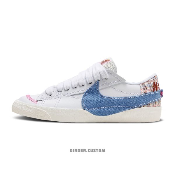 نایک بلیزر لو 77 جامبو جین / Nike Blazer Low 77 Jumbo DENIM SWOOSH