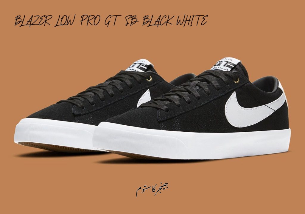 نایک زوم بلیزر لو پرو اس بی مشکی سفید / Nike Zoom Blazer Low PRO GT SB BLACK WHITE