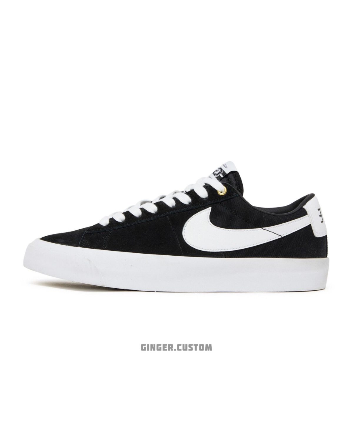 نایک زوم بلیزر لو پرو اس بی مشکی سفید / Nike Zoom Blazer Low PRO GT SB BLACK WHITE