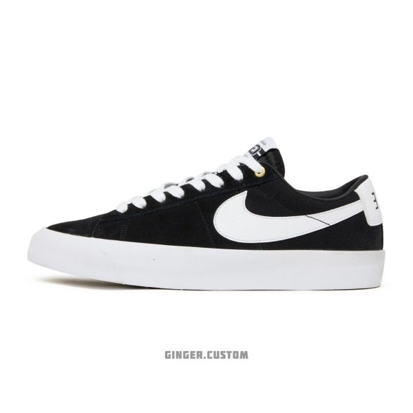 نایک زوم بلیزر لو پرو اس بی مشکی سفید / Nike Zoom Blazer Low PRO GT SB BLACK WHITE