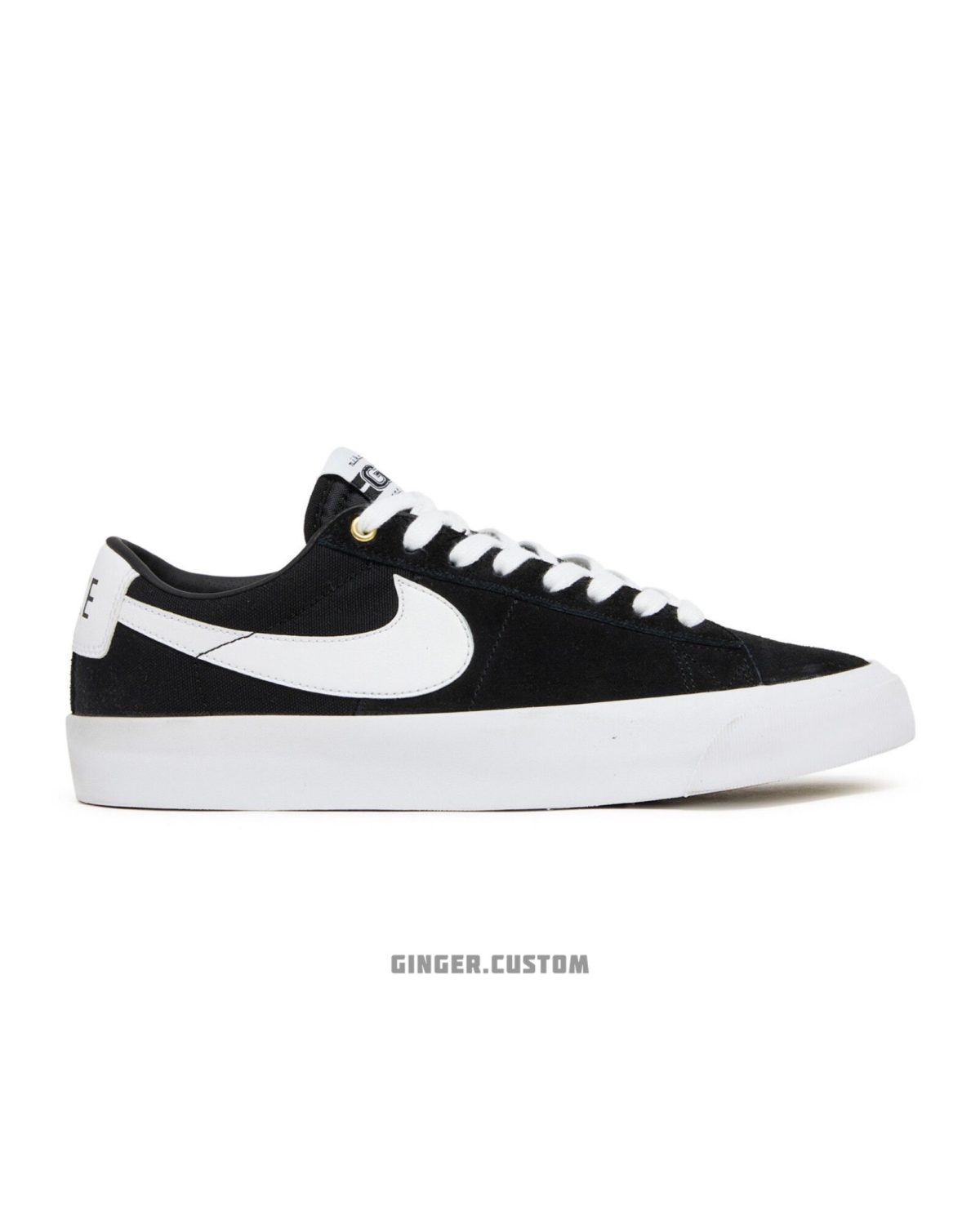 نایک زوم بلیزر لو پرو اس بی مشکی سفید / Nike Zoom Blazer Low PRO GT SB BLACK WHITE