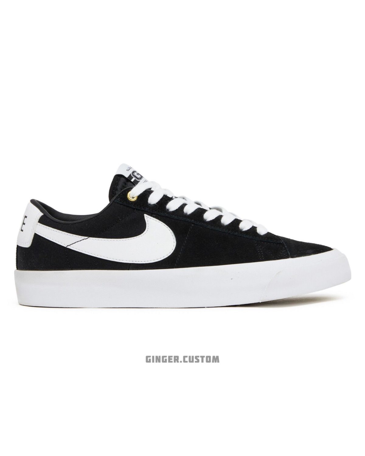 نایک زوم بلیزر لو پرو اس بی مشکی سفید / Nike Zoom Blazer Low PRO GT SB BLACK WHITE