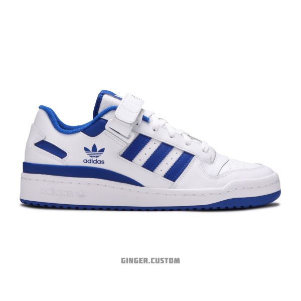 آدیداس فروم لو وایت رویال بلو / adidas Forum Low White Royal Blue