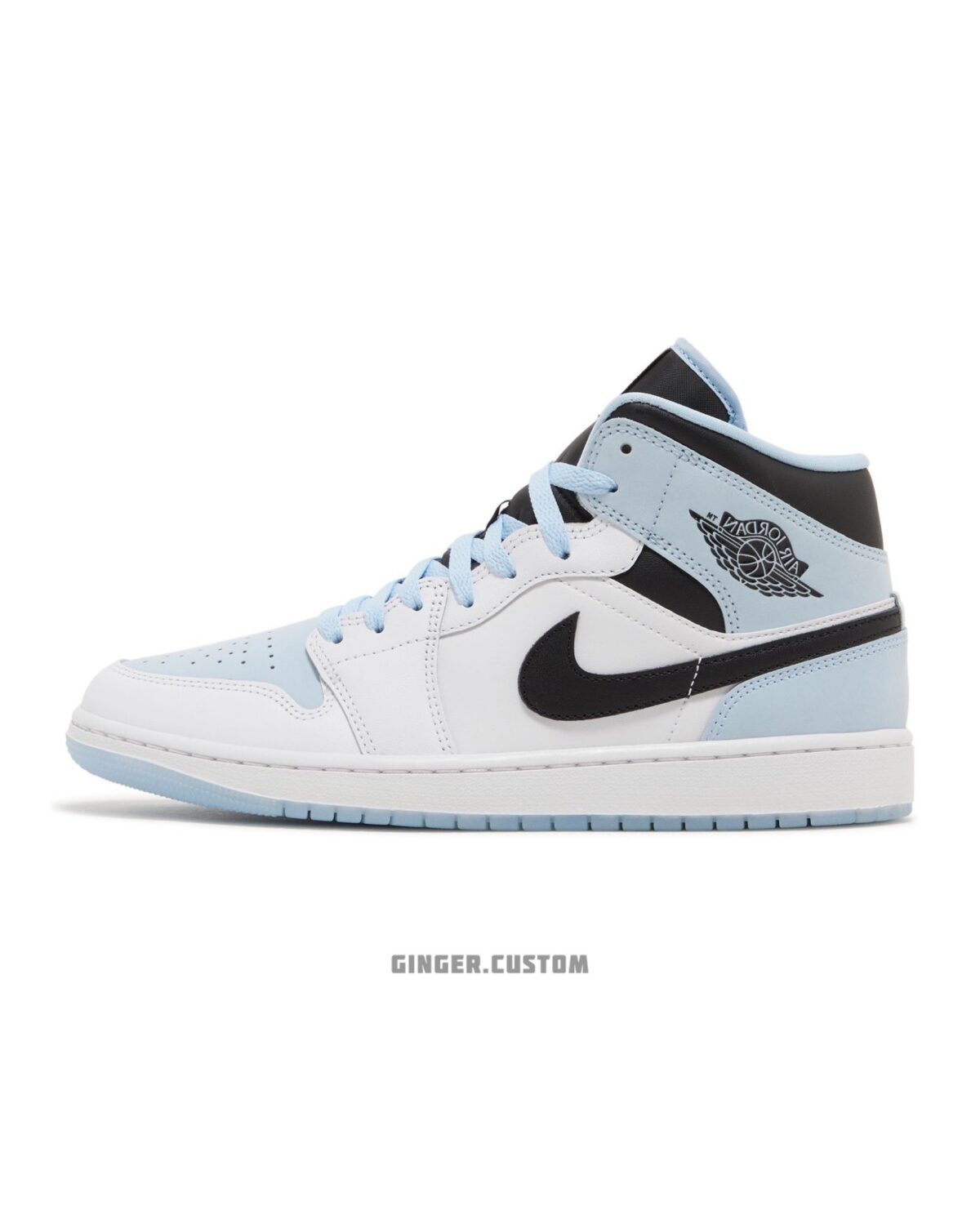 ایرجردن 1 مید ایس بلو / Air Jordan 1 Mid Ice Blue DV1308-104