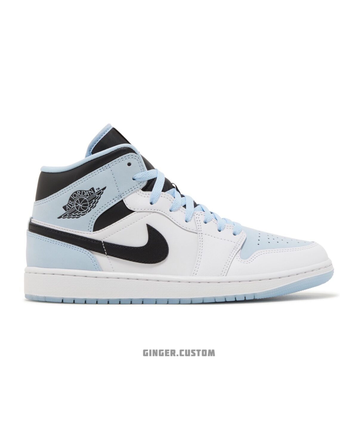 ایرجردن 1 مید ایس بلو / Air Jordan 1 Mid Ice Blue DV1308-104