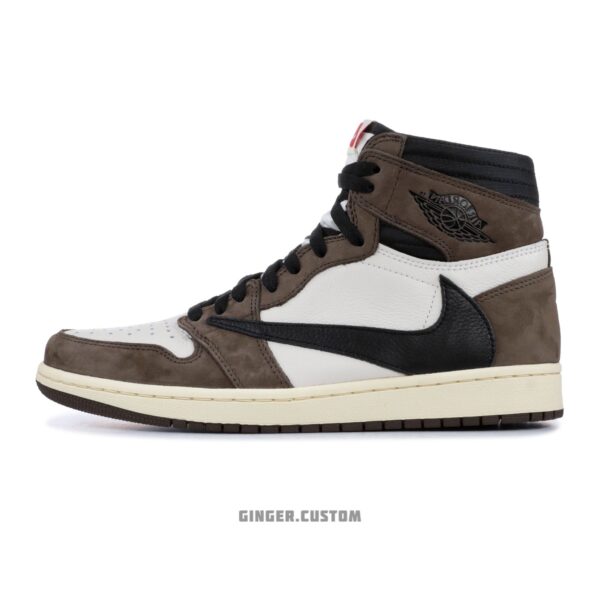 ایرجردن 1 رترو ساقدار تراویس اسکات موکا / Air Jordan 1 Retro High OG Mocha X Travis Scott