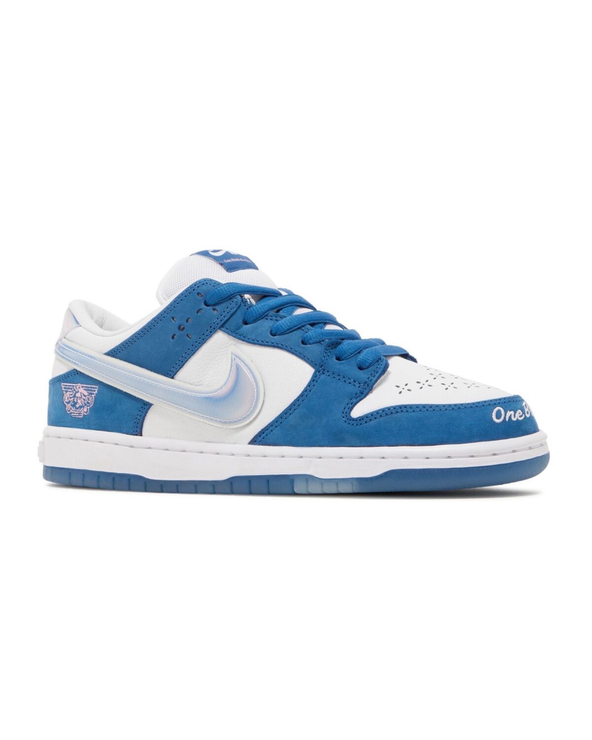 نایک اس بی دانک لو سفید آبی / Nike SB Dunk Low ONE BLOCK AT A TIME
