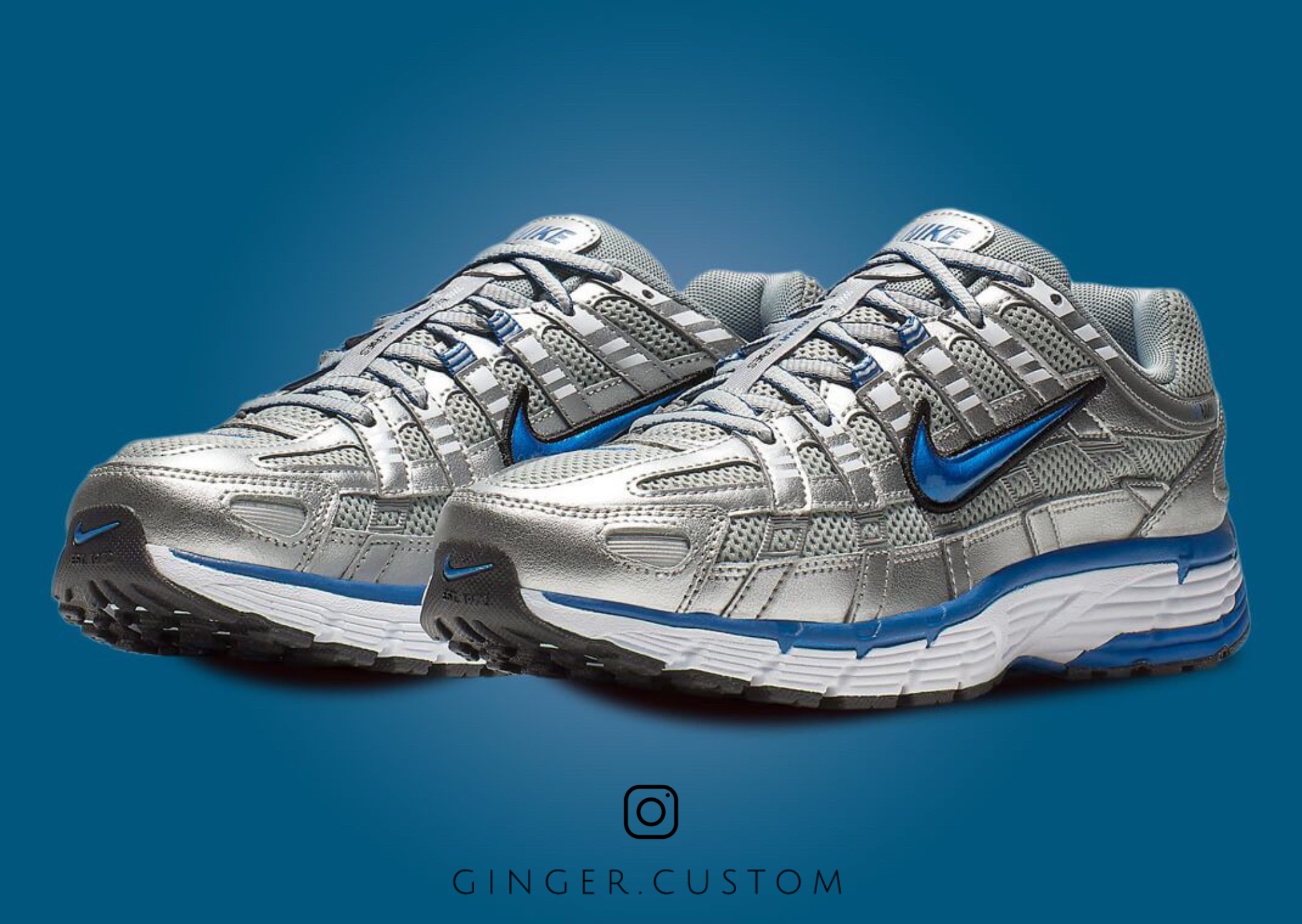 نایک P-6000 لیسر بلو / Nike P-6000 Laser Blue 