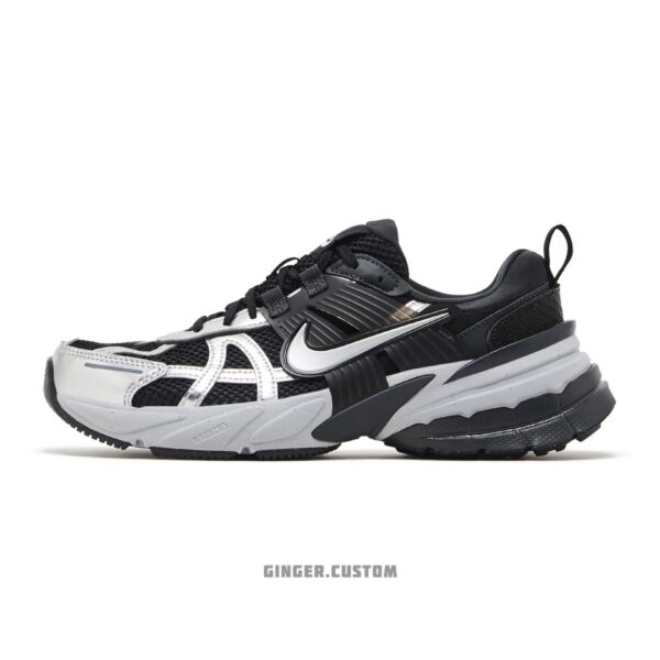 نایک V2K ران مشکی نقره ای متالیک / Nike V2K Run Black Metallic Silver