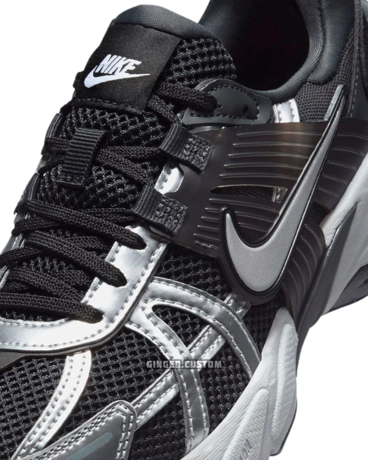 نایک V2K ران مشکی نقره ای متالیک / Nike V2K Run Black Metallic Silver