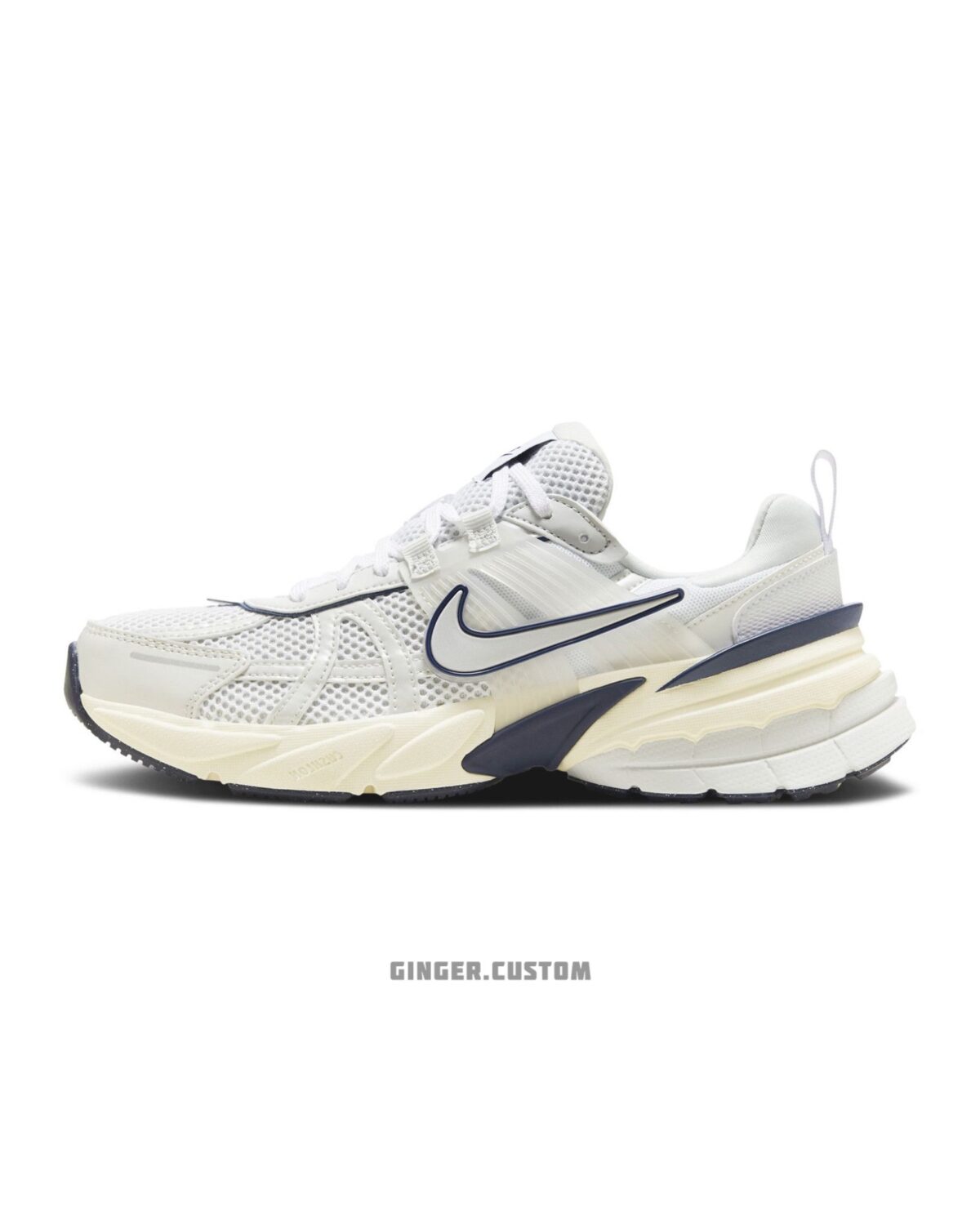نایک V2K ران وایت میدنایت نوی / Nike V2K Run White Midnight Navy