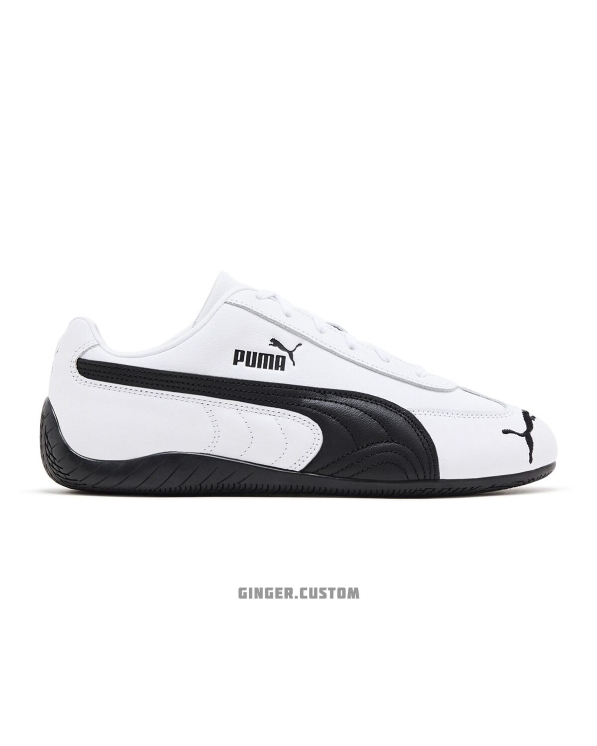 پوما اسپیدکت چرمی سفید مشکی / Puma Speedcat Leather White Black