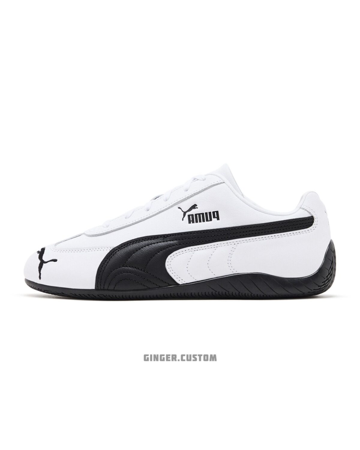 پوما اسپیدکت چرمی سفید مشکی / Puma Speedcat Leather White Black