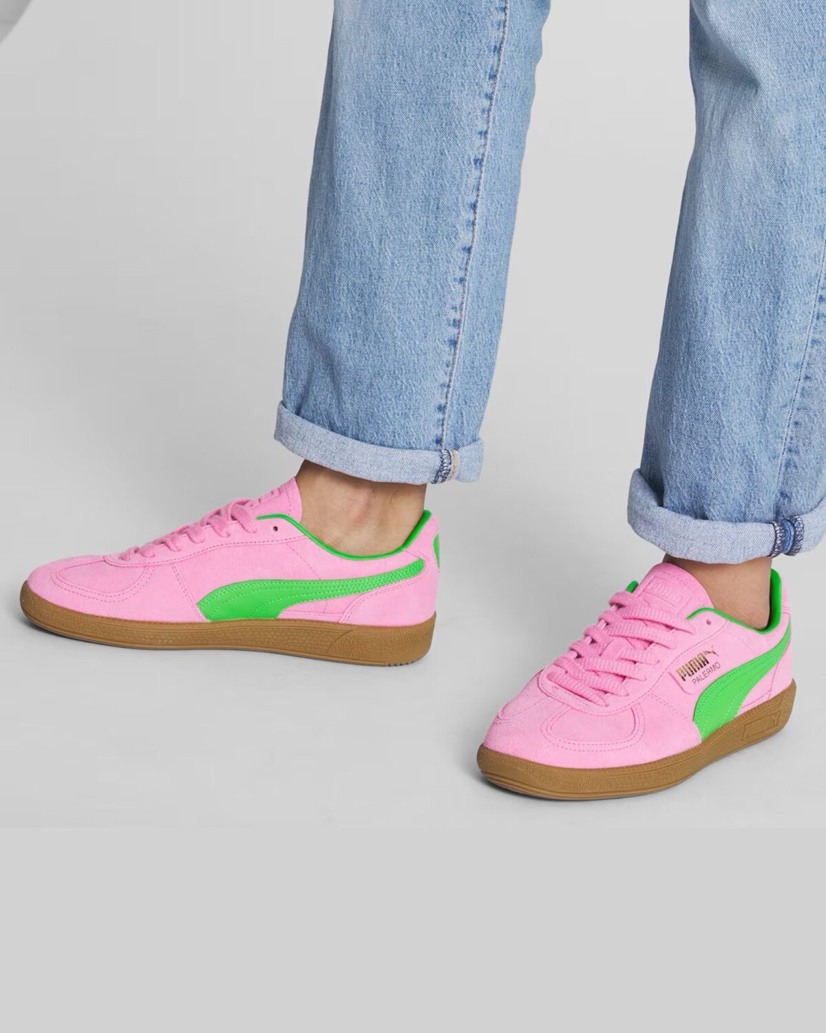 پوما پالرمو اسپشال پینک دلایت گرین / Puma Palermo Special Pink Delight Green