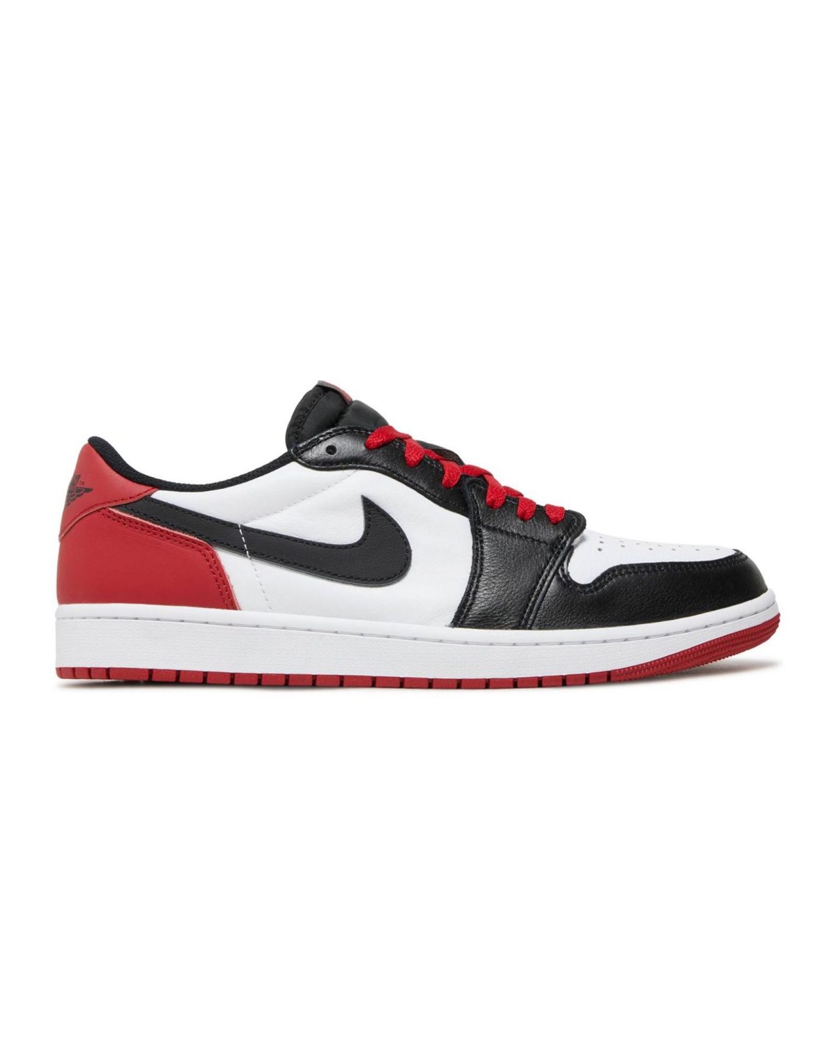 نایک ایرجردن 1 لو بلک تو / Air Jordan 1 Retro Low OG Black Toe