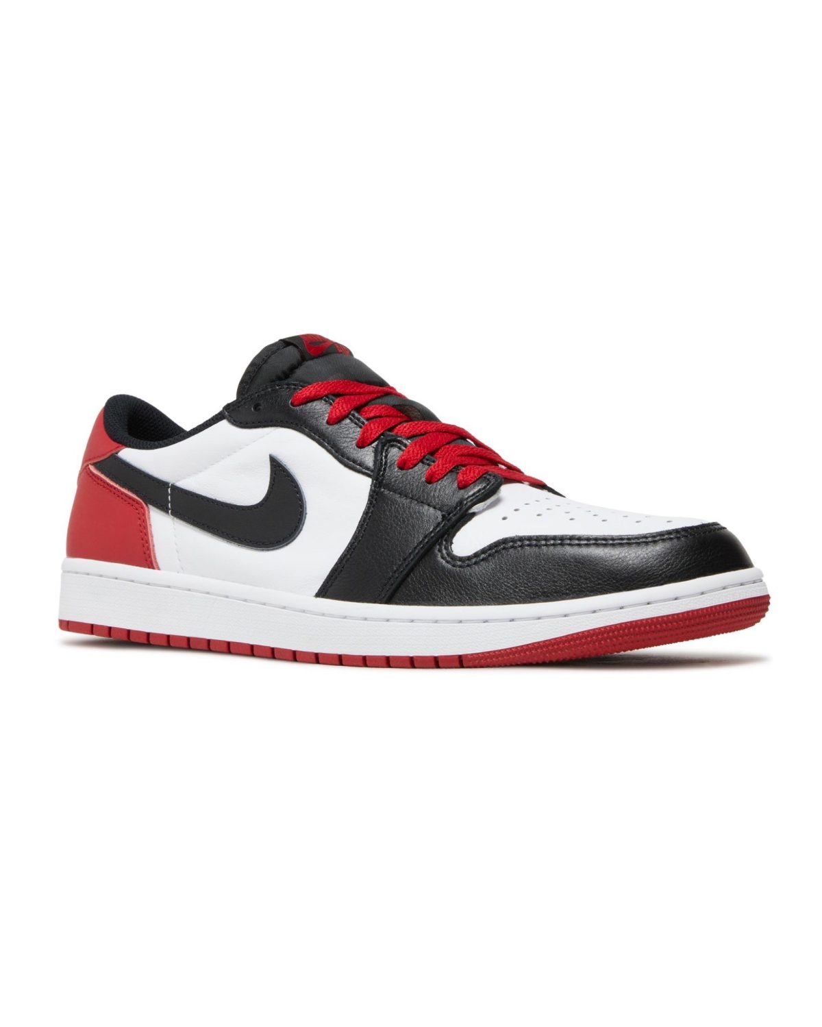 نایک ایرجردن 1 لو بلک تو / Air Jordan 1 Retro Low OG Black Toe