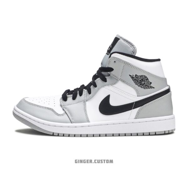 ایرجردن 1 مید لایت اسموک گری / Air Jordan 1 Mid Light Smoke Grey