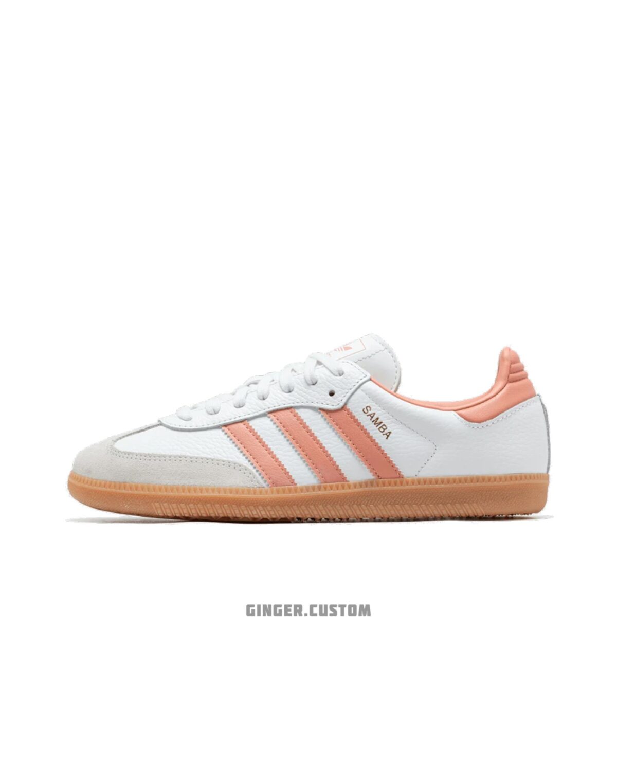 آدیداس سامبا سفید صورتی زنانه adidas Samba OG White Wonder Clay Gum