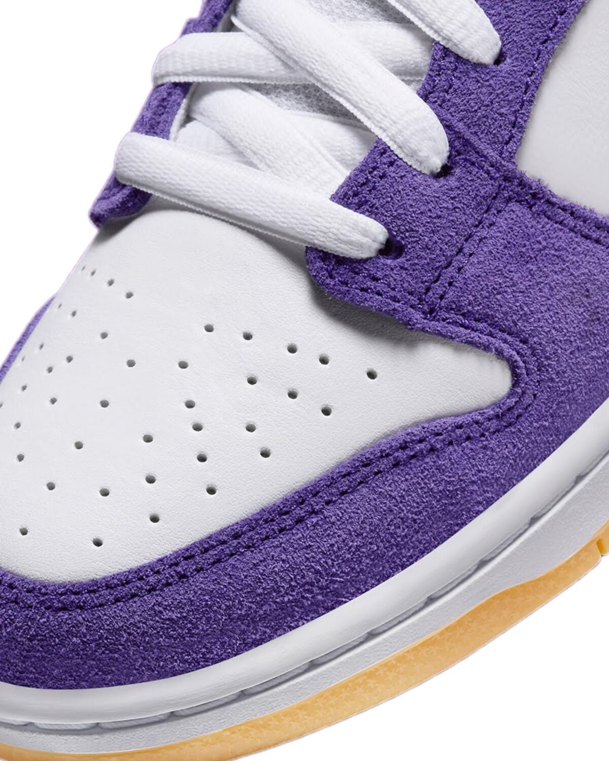 نایک اس بی دانک لو سفید بنفش / Nike SB Dunk Low PURPLE SUEDE