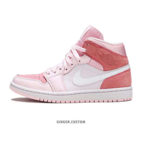 ایرجردن 1 مید دیجیتال پینک / Air Jordan 1 Mid Digital Pink