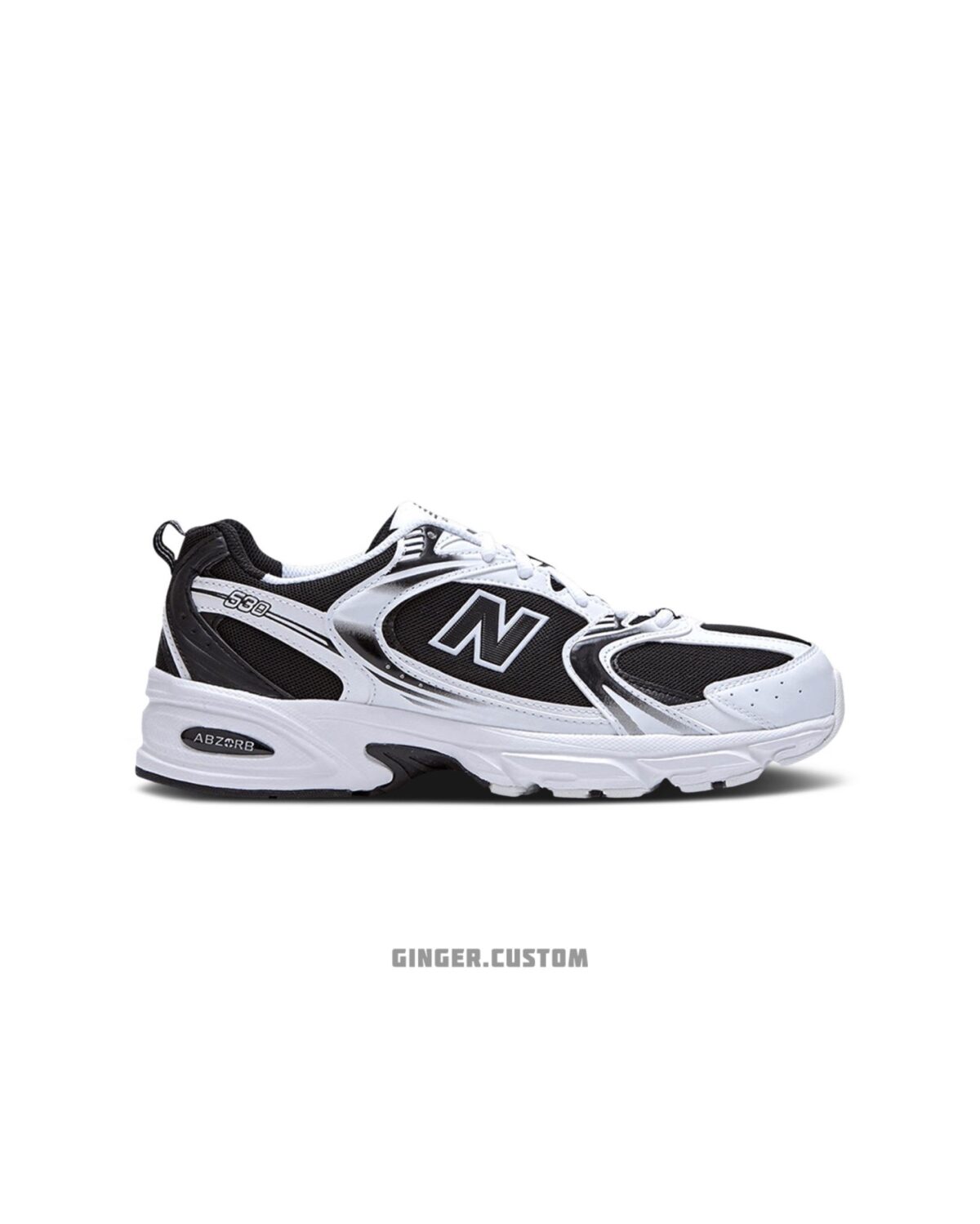 نیوبالانس 530 سفید مشکی New Balance 530 Retro Black White