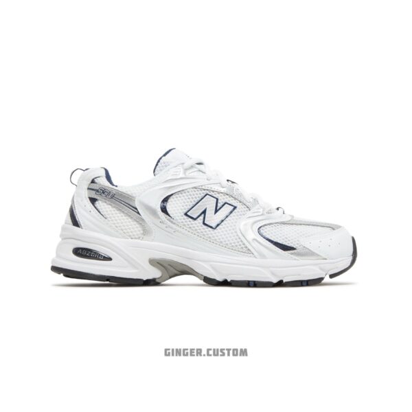 نیوبالانس 530 سفید سرمه ای New Balance 530 White Natural Indigo