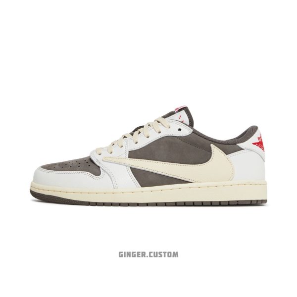 ایرجردن وان لو تراویس اسکات ریورس موکا Air Jordan 1 Retro Low Travis Scott Reverse Mocha