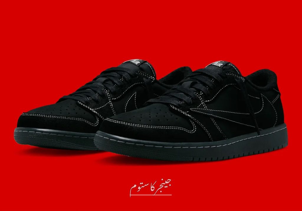 ایرجردن 1 لو تراویس اسکات فانتوم / Air Jordan 1 Retro Low OG Travis Scott Black Phantom